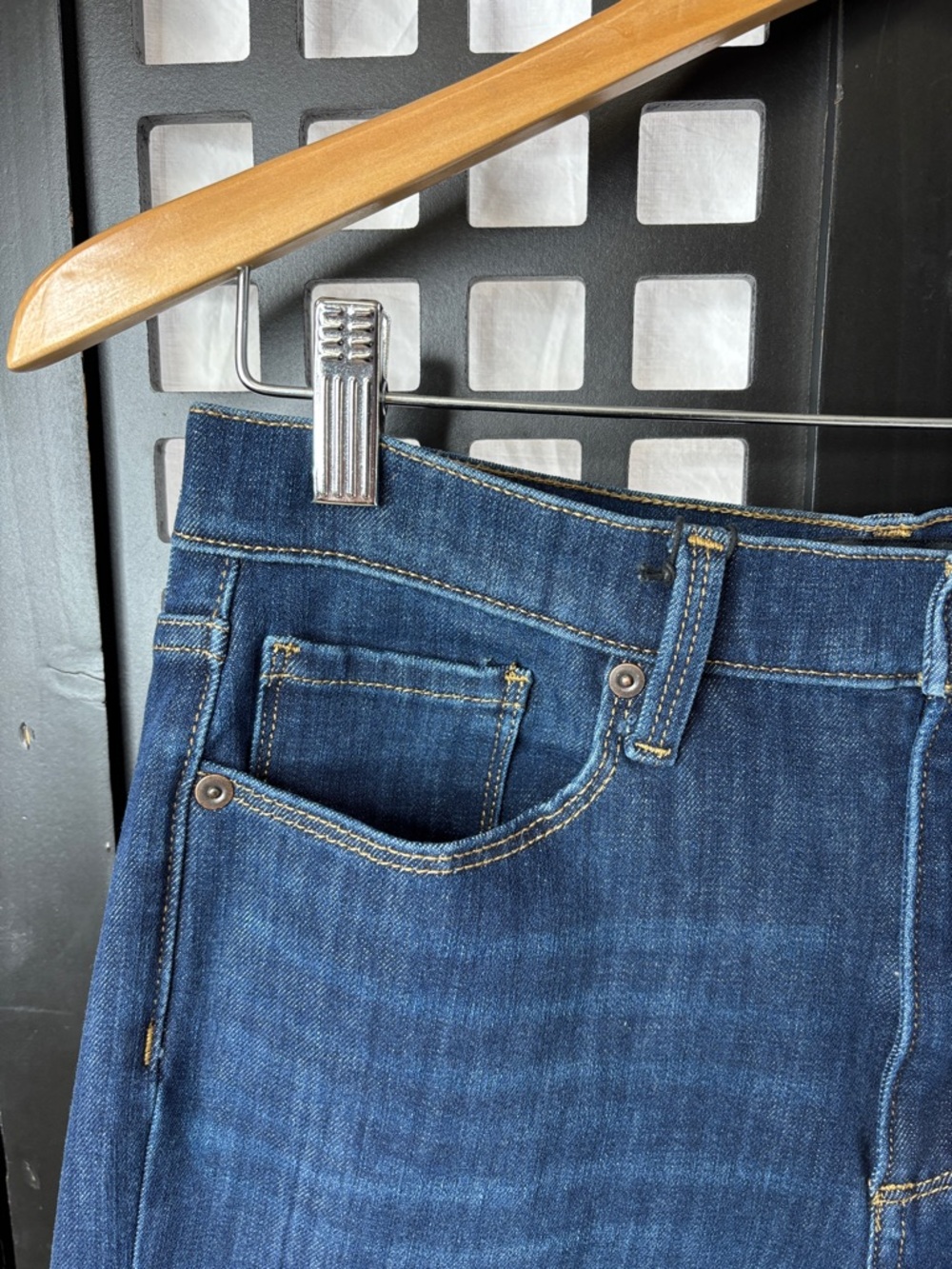 💙 Banana Republic High Rise Jeans Womens 30 Skinny Short NWT Dark Wash Denim 💙 - Picture 5 of 13